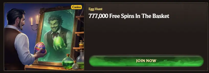 alterspin casino egg hunt bonus